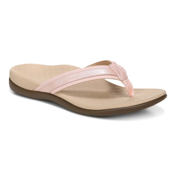 Vionic Sandals Ireland - Tide II Toe Post Sandal Pink - Womens Shoes Discount | TCSLY-8275